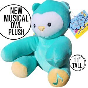 NEW 11" Owl Plush Stuffed Animal Antimicrobial Toy Plushie Get Well Hospital Stu